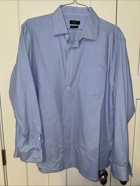 Men's Light Blue Dress Shirt by Van Heusen - Classic Long Sleeve